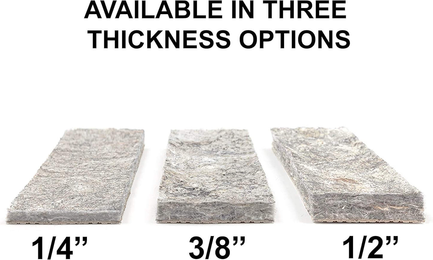 Mohawk Home 8' x 10' Non Slip Rug Pad Gripper 1/4 Thick Dual Surface Felt + Rubber Gripper - Safe for All Floors, Brown