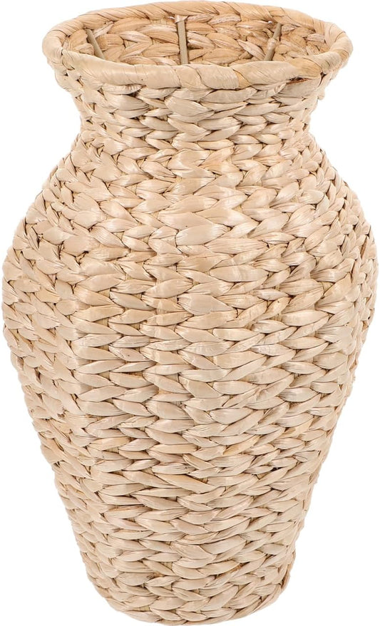 Amosfun Rattan Vase Country Rustic Style Wicker Flower Vase Handmade Woven Basket Tall Plant Container for Home Decor Farmhouse Floral Arrangements, 28.00X17.50X17.50CM, 3CRP17CJMEI3294XI9Z
