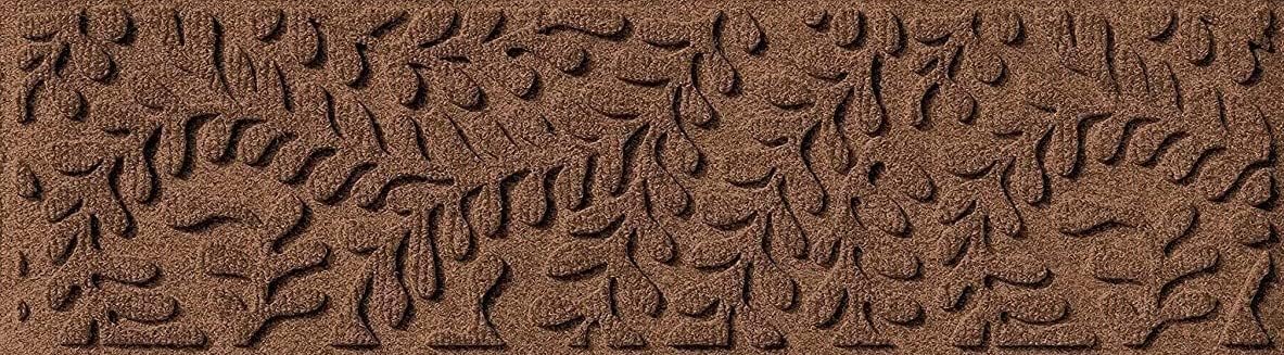 Bungalow Flooring Waterhog Stair Treads (Set of 4) – 8 1/2 x 30 Inches, Durable, Non Slip, Water-Trapping, Indoor/Outdoor Floor Covering, Boxwood Collection – Made in USA, Charcoal