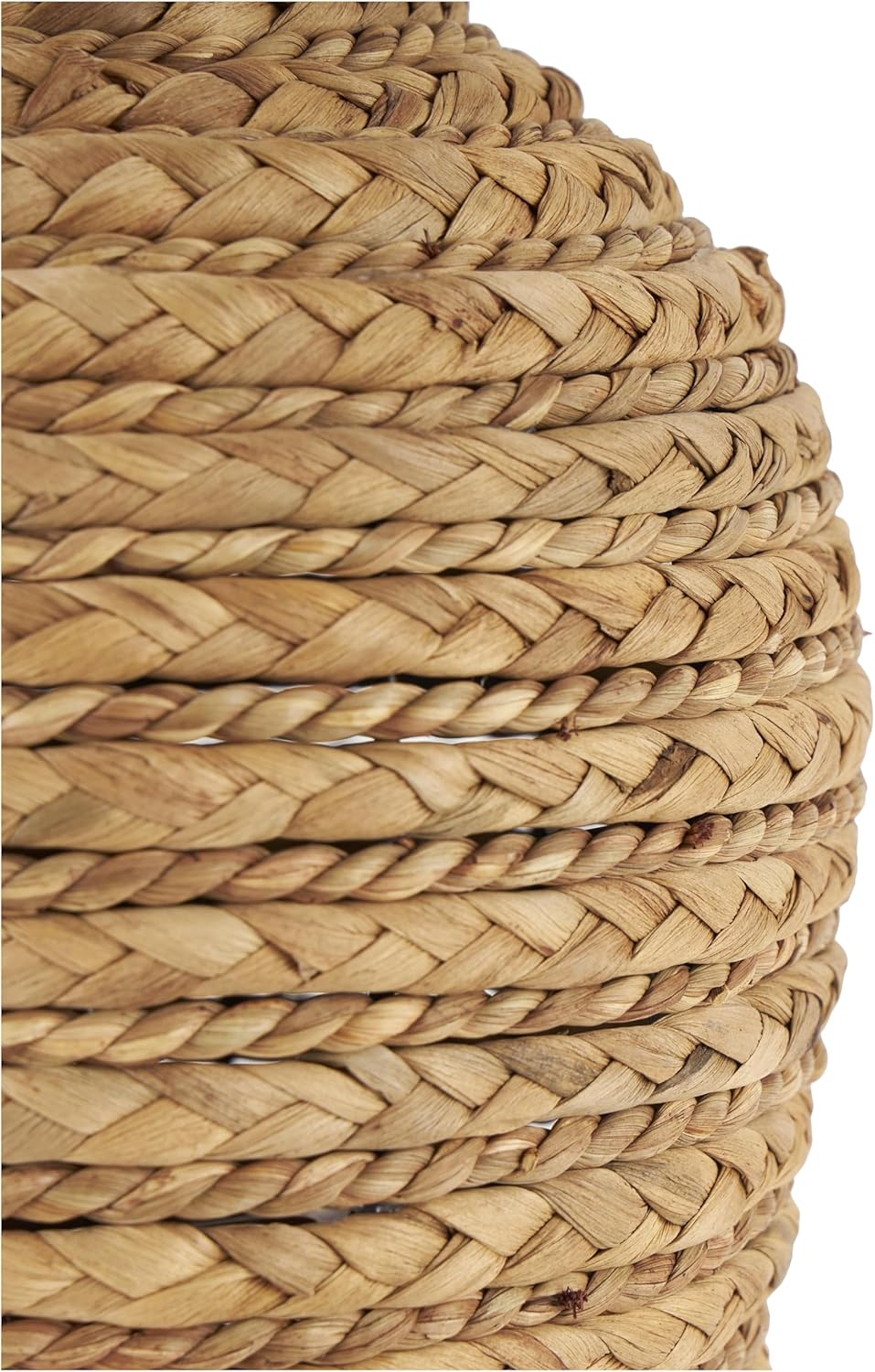 Deco 79 Seagrass Handmade Decorative Vase Braided Centerpiece Vase, Vase for Home Decoration 8" x 8" x 13", Brown