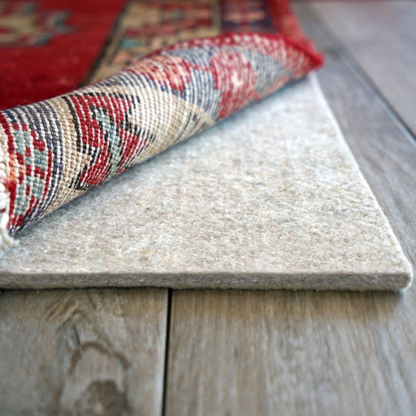 RUGPADUSA - Eco-Plush - 8'x10' - 1/2" Thick - 100% Felt - Luxurious Cushioned Rug Pad - Available in 3 Thicknesses, Many Custom Sizes