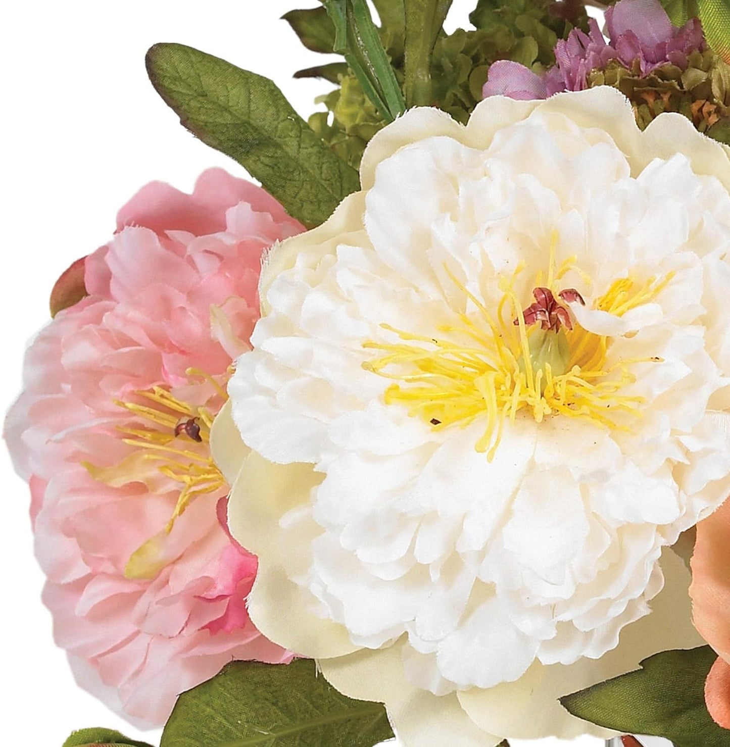 Nearly Natural 4689 Mini Peony Silk Arrangement,Assorted 10 x 10 x 10