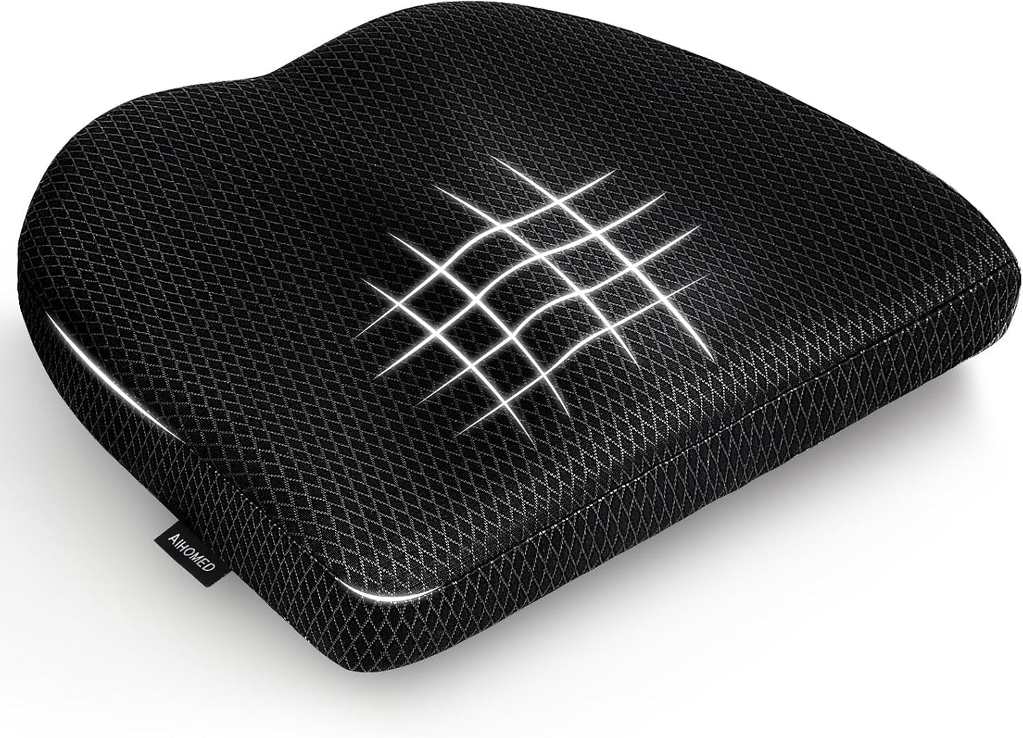 Office Chair Cushion - More Breathable Pressure Relief Seat Cushion with Hours Sitting on Gaming/Car/Wheelchair, Soft Extra-Dense Air Fiber for Orthopedic Coccyx, Sciatica & Hip Support