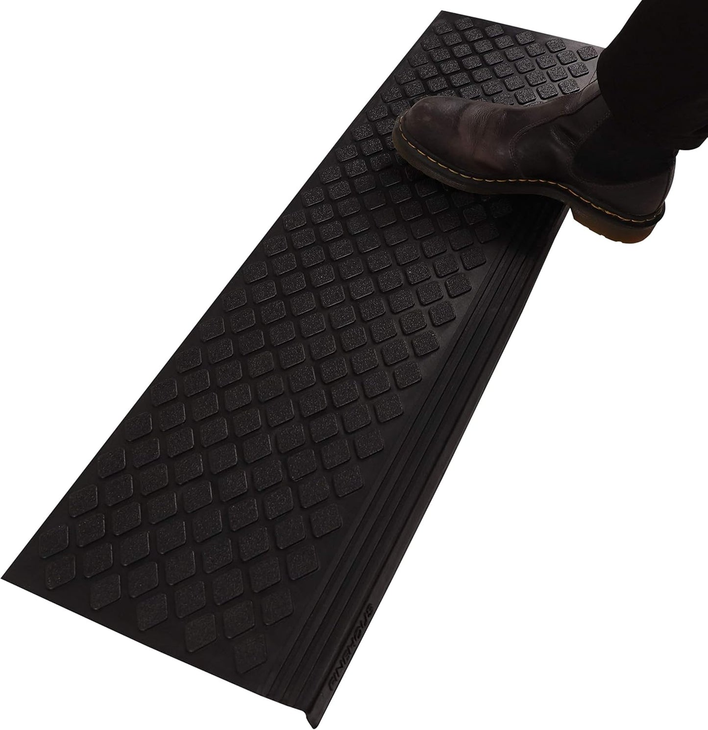 Rubber Stair Treads Non-Slip Outdoor 35”x10” (5-Pack) – Anti-Slip Step Mat with Nosing