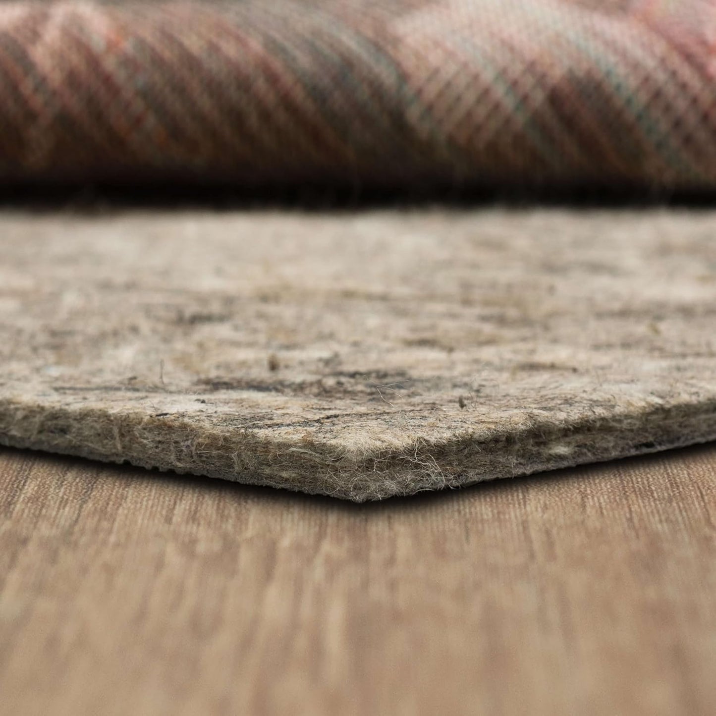 Mohawk Home 8' x 10' Non Slip Rug Pad Gripper 1/4 Thick Dual Surface Felt + Rubber Gripper - Safe for All Floors, Brown