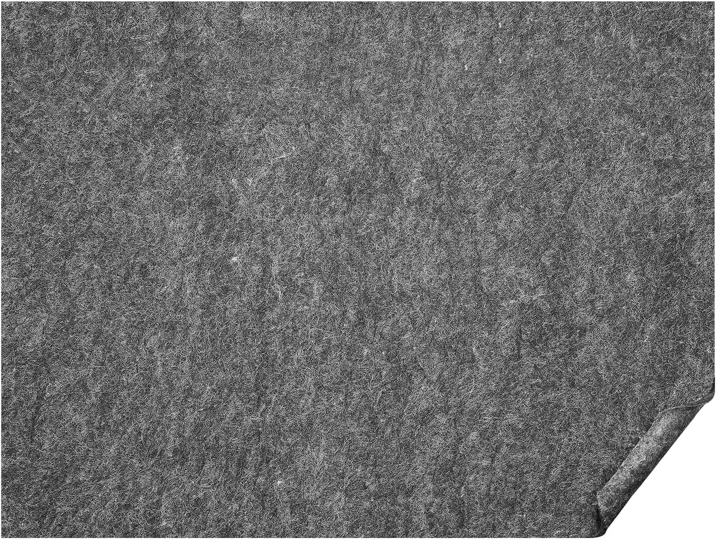 VEVOR - Slip-Resistant Rug Pad - Protective Cushioning Carpet Pad - 8' x 10' - 1/4" Thick - Dual Surface - Polyester Felt + Latex - Gray - 7-8㎡ Area Carpet Padding Rug Cushion Safe for All Floors