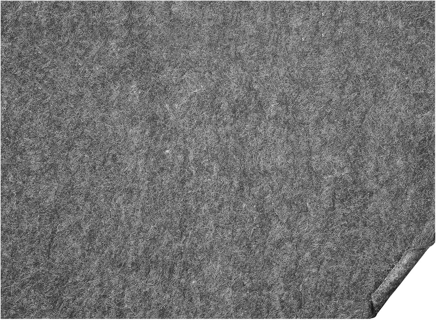 VEVOR - Slip-Resistant Rug Pad - Protective Cushioning Carpet Pad - 8' x 10' - 1/4" Thick - Dual Surface - Polyester Felt + Latex - Gray - 7-8㎡ Area Carpet Padding Rug Cushion Safe for All Floors