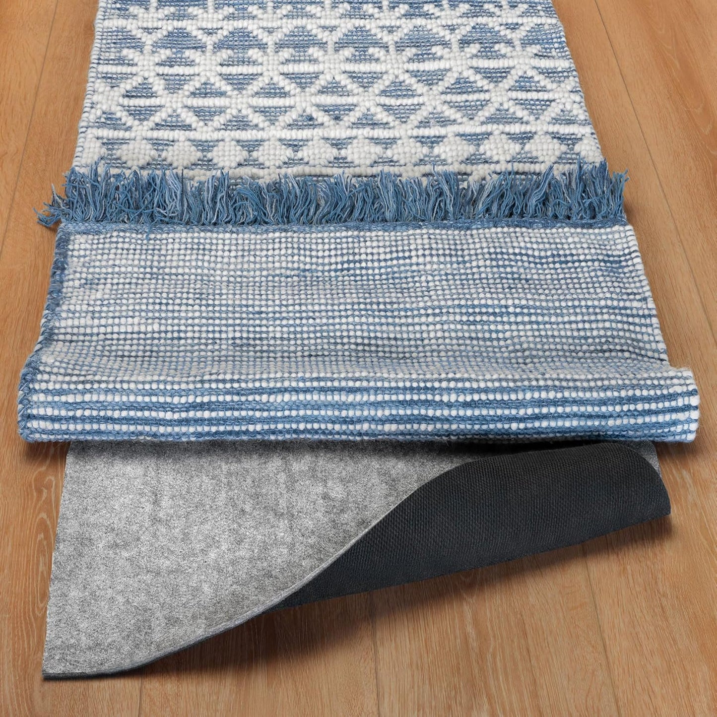 RUGPADUSA - Dual Surface - 8'x10' - 1/4" Thick - Felt + Rubber - Non-Slip Backing Rug Pad - Safe for All Floors