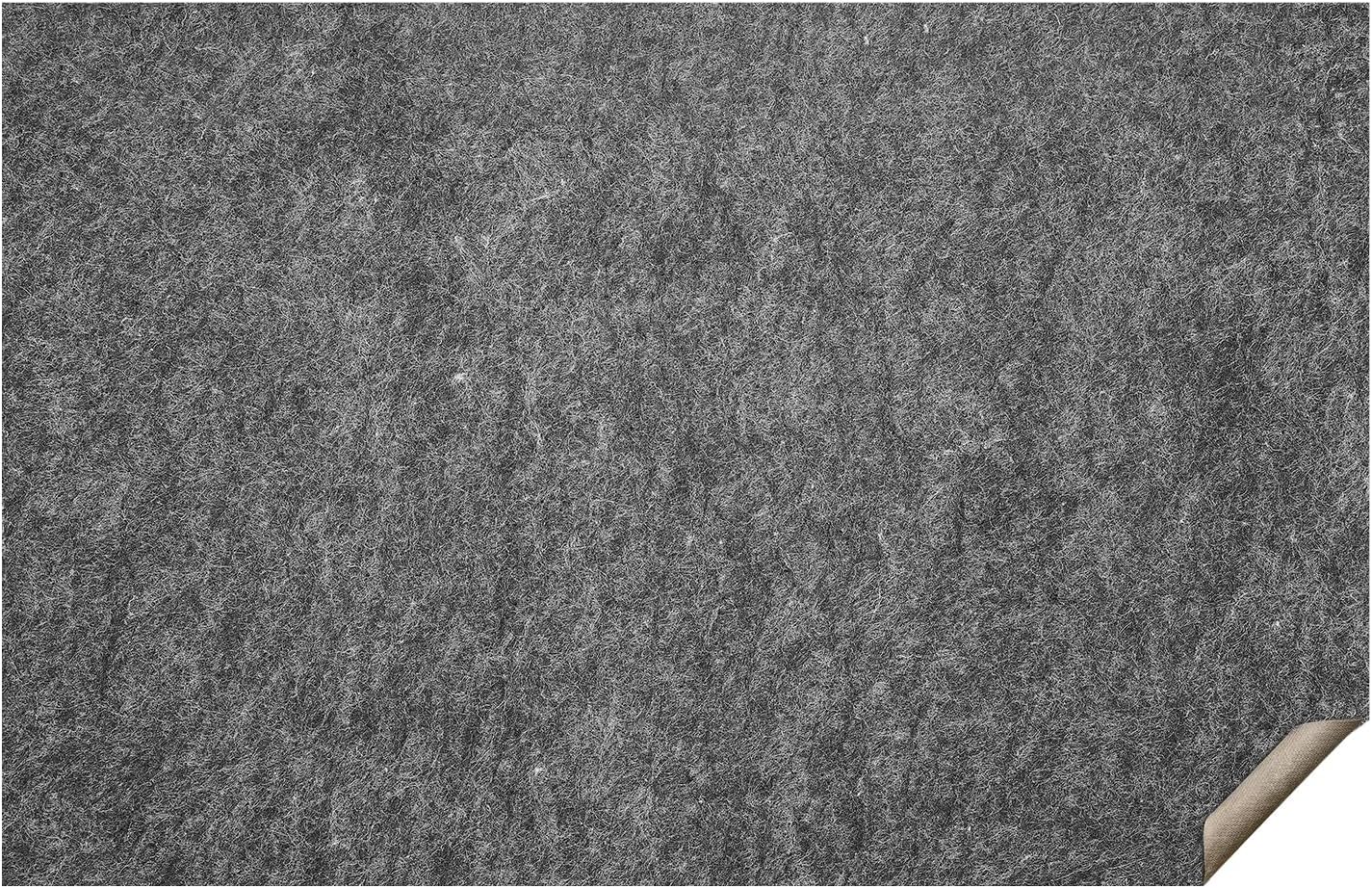 VEVOR - Slip-Resistant Rug Pad - Protective Cushioning Carpet Pad - 8' x 10' - 1/4" Thick - Dual Surface - Polyester Felt + Latex - Gray - 7-8㎡ Area Carpet Padding Rug Cushion Safe for All Floors