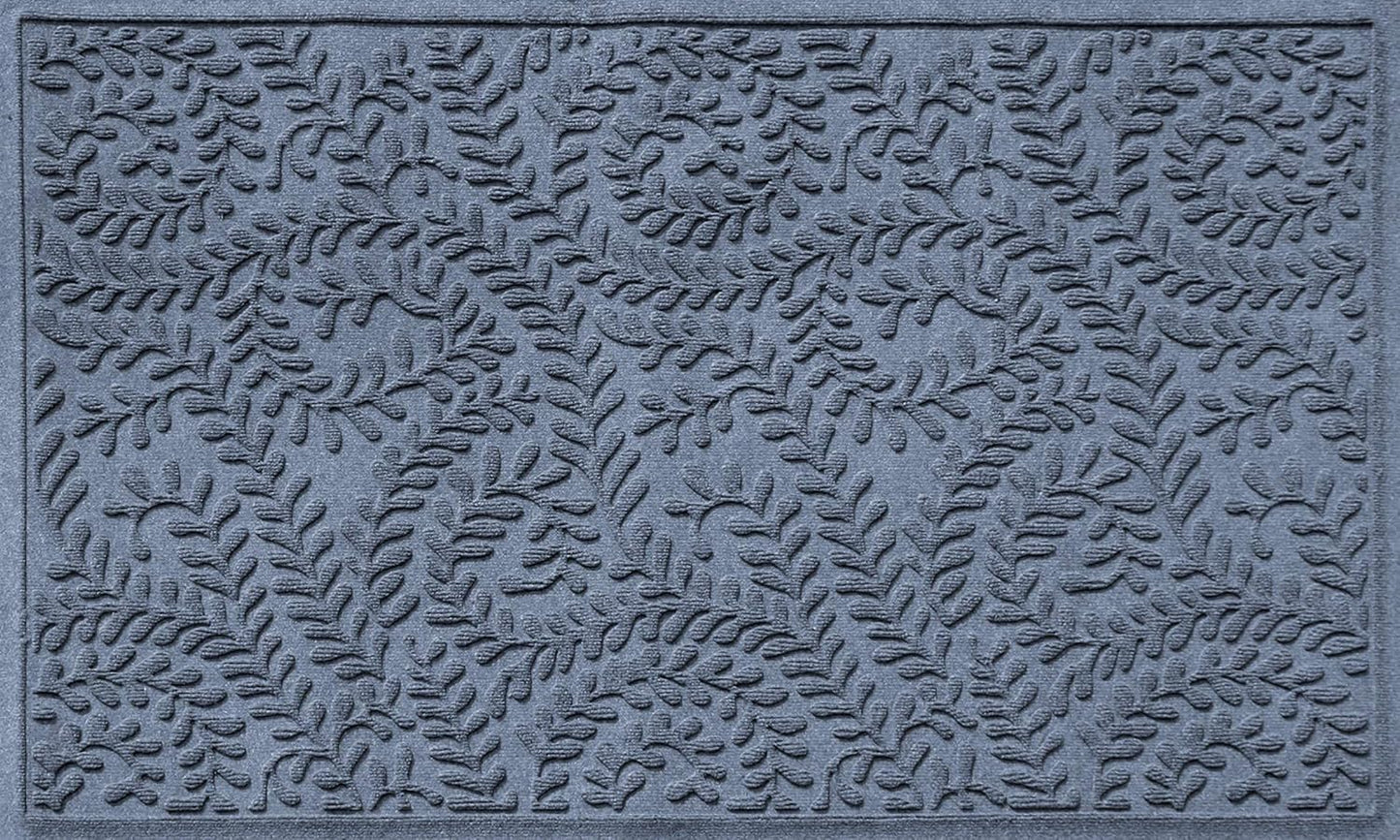 Bungalow Flooring Waterhog Stair Treads (Set of 4) – 8 1/2 x 30 Inches, Durable, Non Slip, Water-Trapping, Indoor/Outdoor Floor Covering, Boxwood Collection – Made in USA, Charcoal